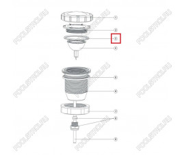 Уплотнительное кольцо прожектора Aquaviva LED/UL-50