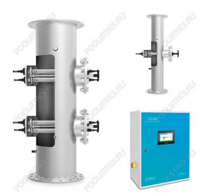 Ультрафиолетовая установка LIfetech TOP 910м3, DN350, 6*3kw, 18000h, Ручная очистка